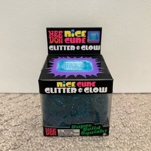 NeeDoh Nice Cube Glitter & Glow
